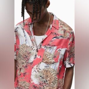 All Saints Sumerian Pink Tiger Short Sleeve